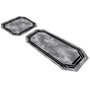 Mijölnir Juego de alfombrillas de baño gris y negro